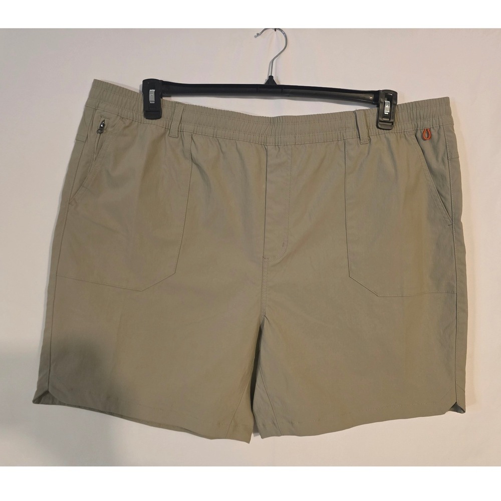 Lake & Trail Mens 3XL Khaki Outdoor Hiking Shorts Quick Dry Stretch UPF 40 NWT